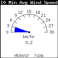 10 Minute Average Wind Speed